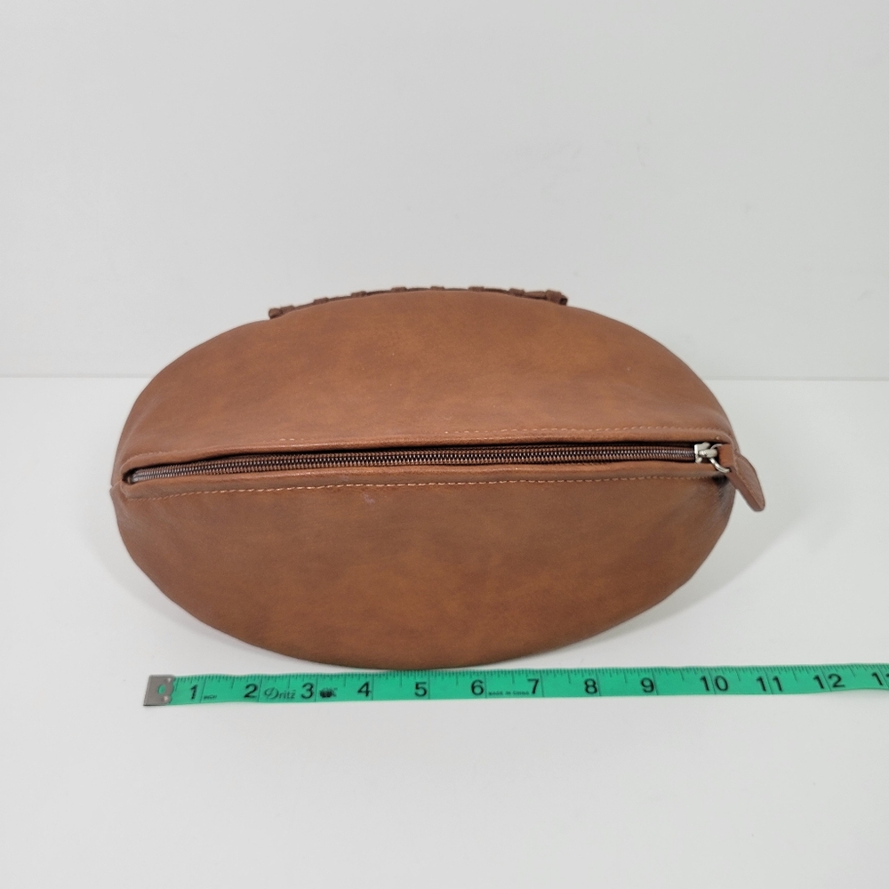 Osprey Graeme Ellisdon Brown Faux Leather Football Toiletry Travel Bag - Picture 4 of 6